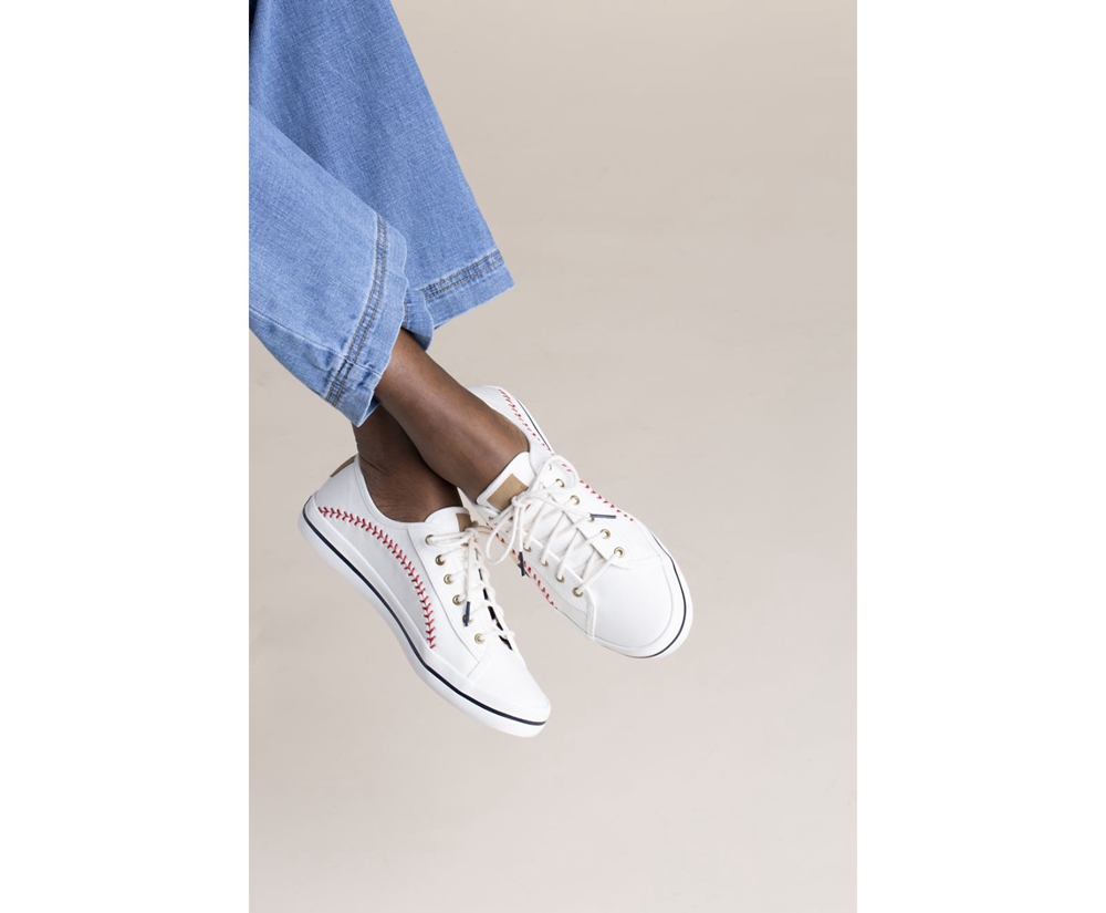 Tenis Keds Mujer Blancos - Kickstart Pennant - 1748-DRNEG